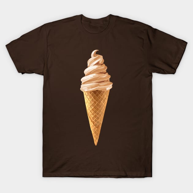 Butter Pecan Ice Cream Cone T-Shirt by Art by Deborah Camp